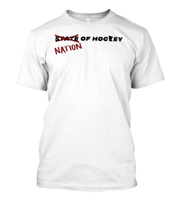 Nation Of Hockey Meme Text Crossover Humor T-Shirt