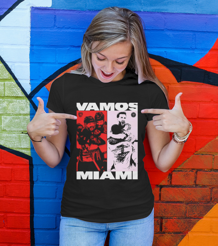 Vamos Miami Soccer Team Celebration Iconic Moments T-Shirt