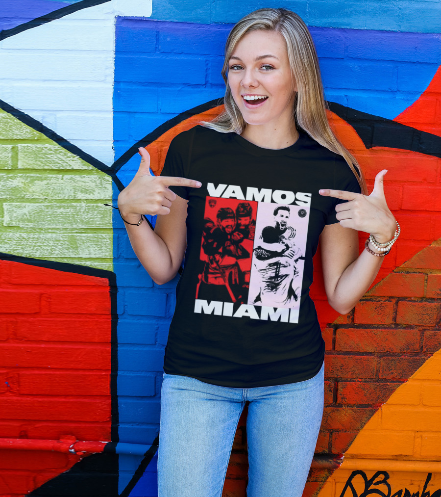 Vamos Miami Soccer Team Celebration Iconic Moments T-Shirt