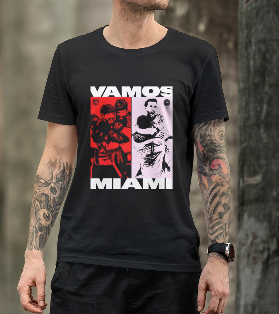 Vamos Miami Soccer Team Celebration Iconic Moments T-Shirt