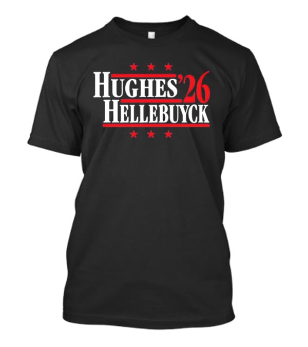 Hughes Hellebuyck '26 Team USA Stars T-Shirt