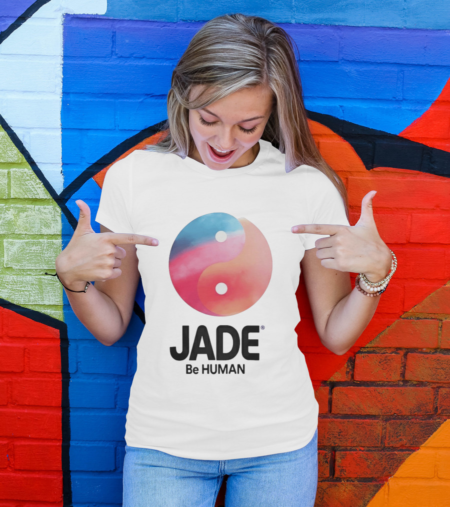 Jade Be Human Yin Yang T-Shirt