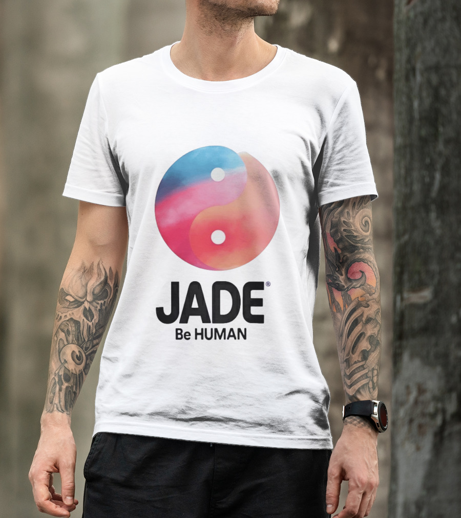 Jade Be Human Yin Yang T-Shirt