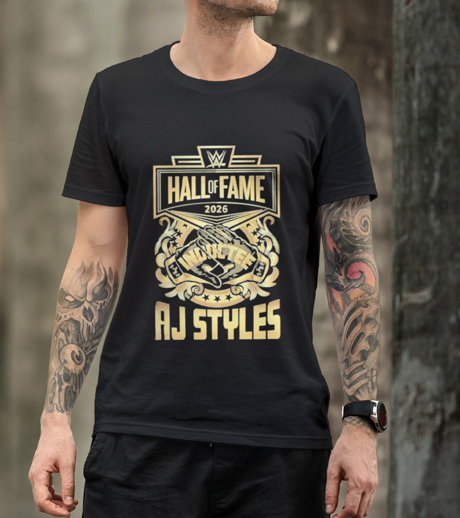 AJ Styles WWE Hall Of Fame 2026 Phenomenal Induction T-Shirt