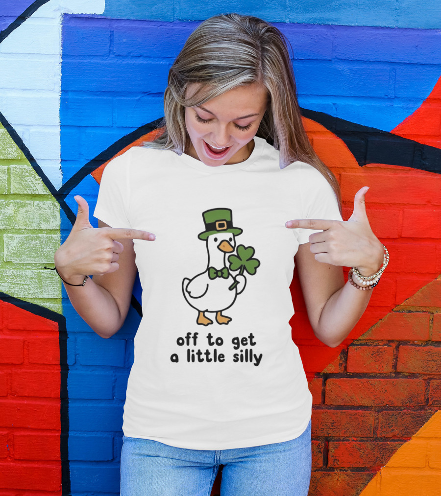 Saint Patricks Day Goose Off To Get A Little Silly T-Shirt