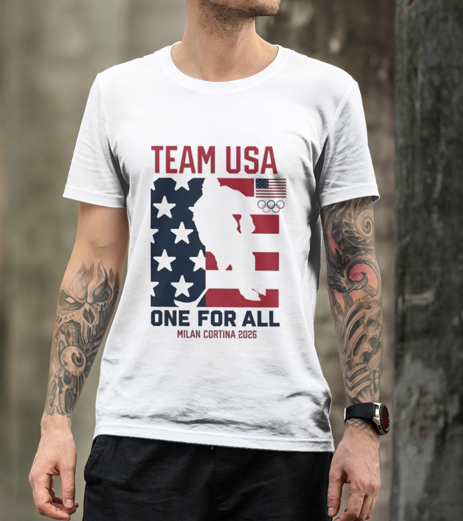 Team USA One For All Milan Cortina 2026 Winter Olympics T-Shirt