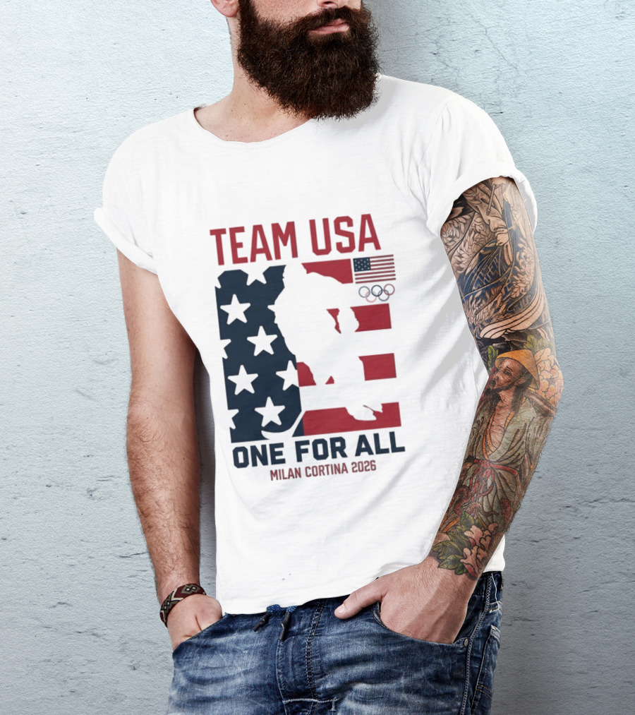 Team USA One For All Milan Cortina 2026 Winter Olympics T-Shirt