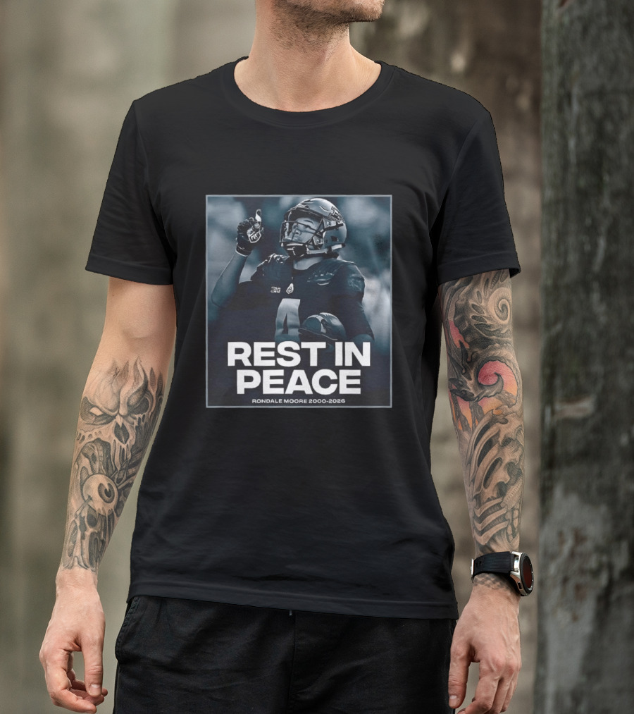 Rondale Moore Rest In Peace Tribute 2000 2026 Football Memorial T-Shirt