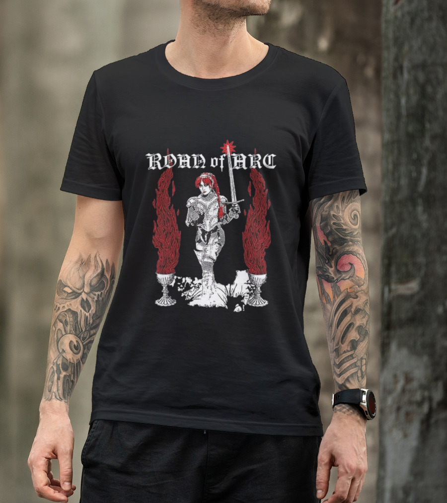 Chappell Roan Joan Of Arc Medieval Warrior With Flaming Chalices T-Shirt