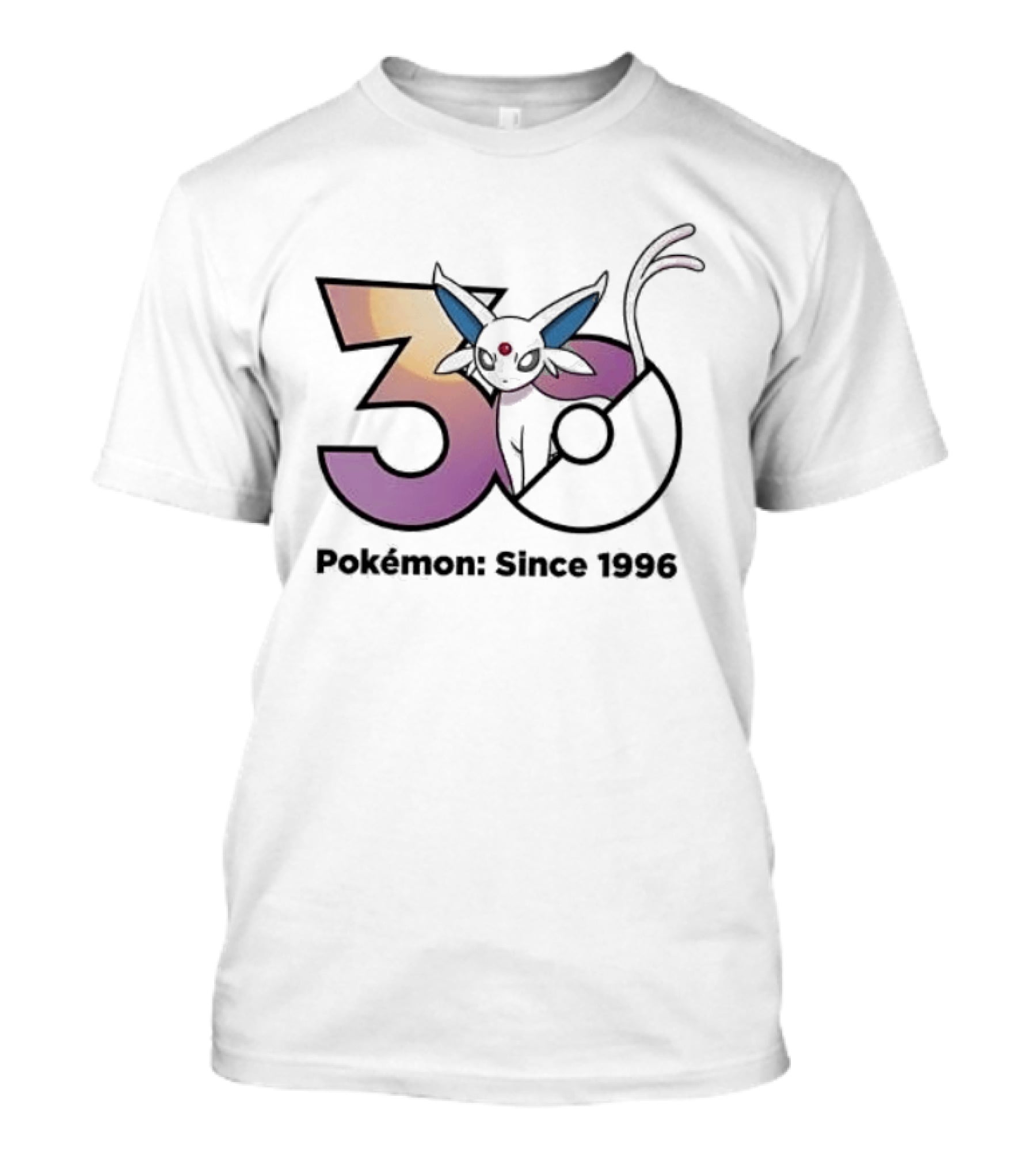 Espeon 30 Pokémon Since 1996 Anniversary Celebration T-Shirt