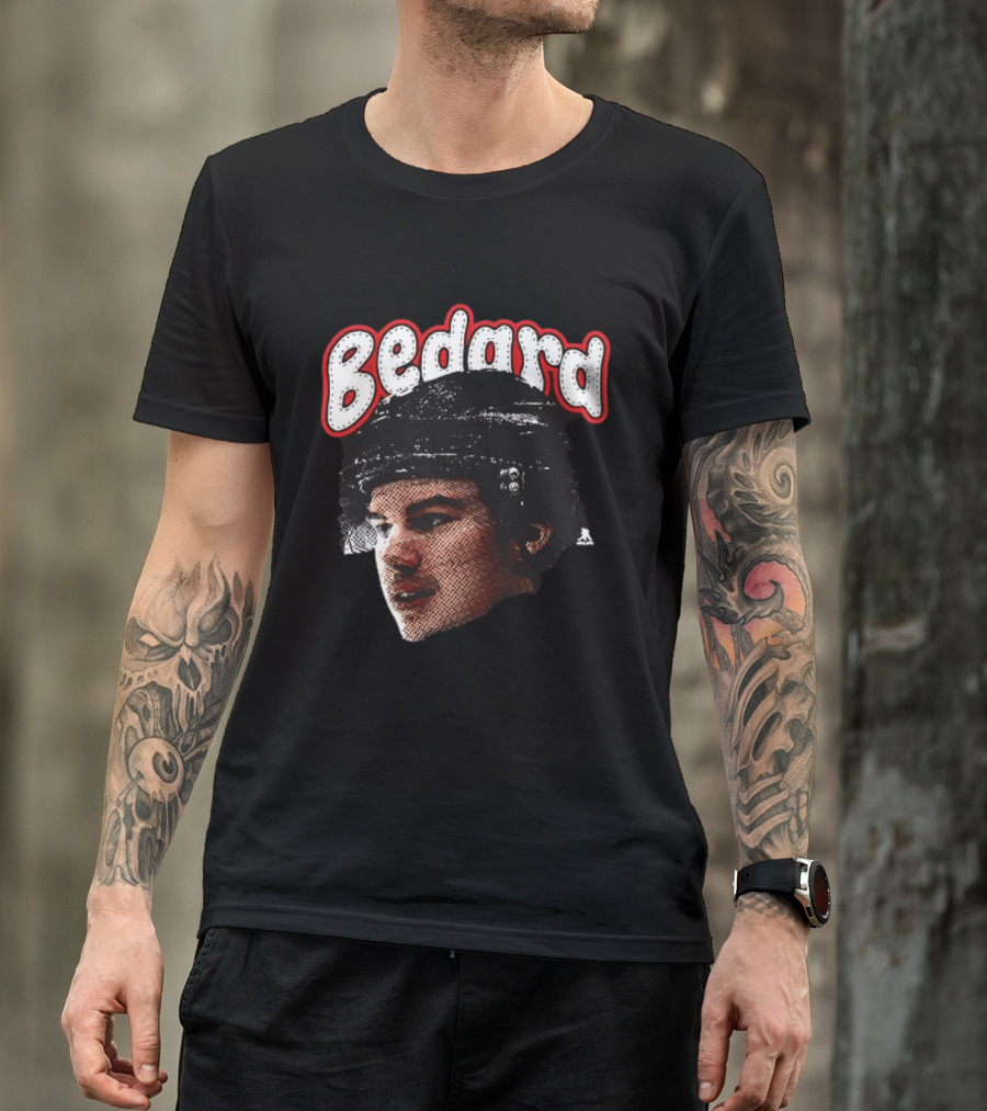Connor Bedard Chicago Blackhawks Hockey Big Face T-Shirt
