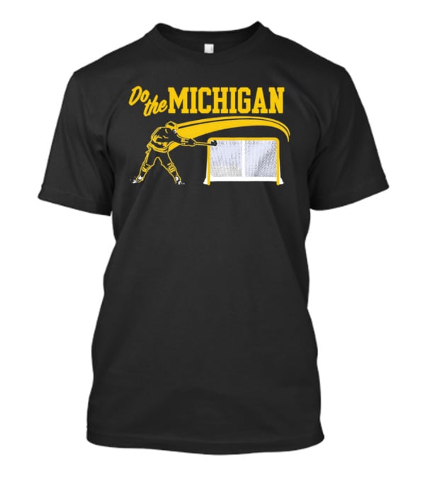 Do The Michigan Hockey Move Text Image T-Shirt