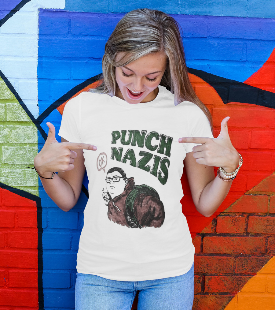 Punch Nazis OK Student Lake Zurich High School T-Shirt