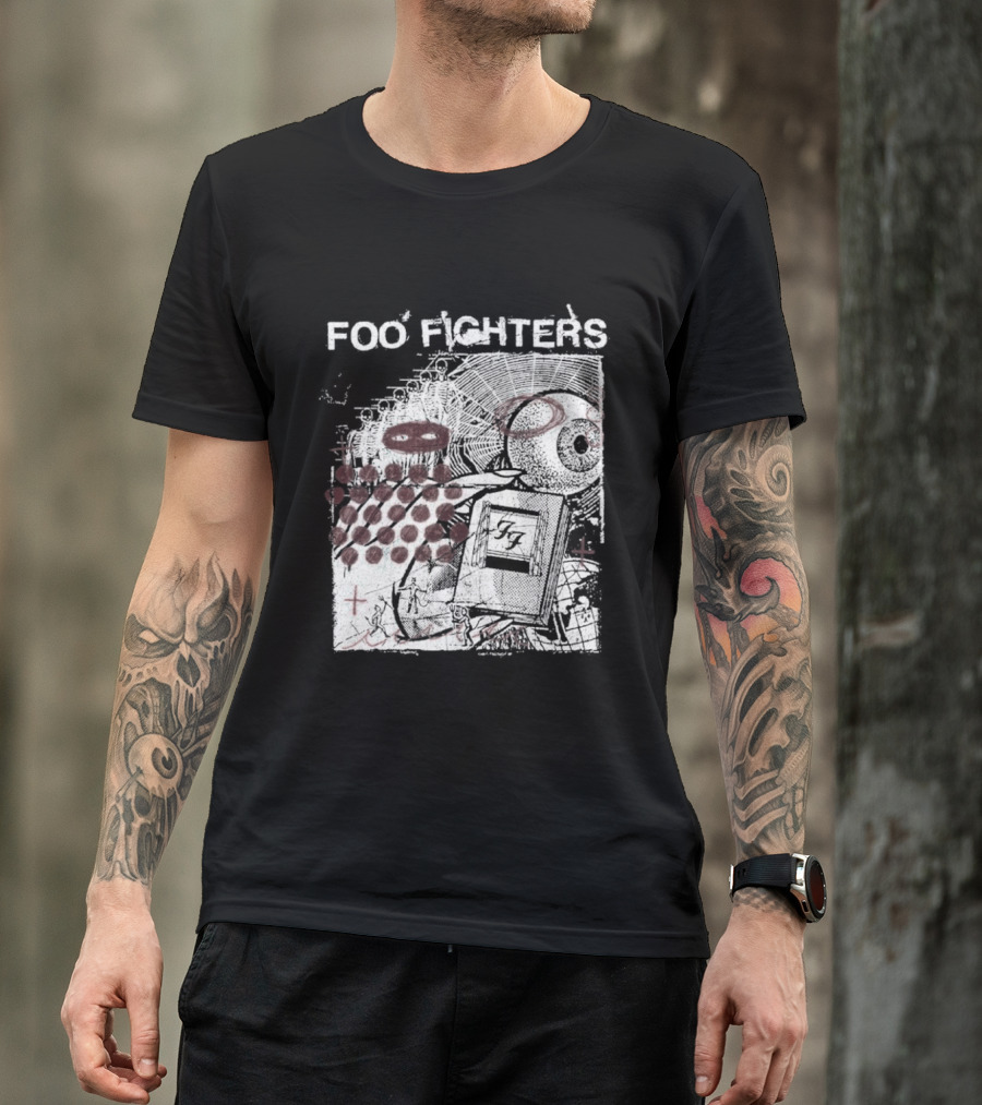 Foo Fighters Your Favorite Toy Album Abstract Pink Geometric T-Shirt