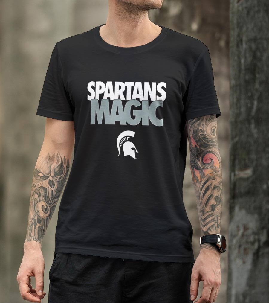 Michigan State Spartans Magic Spartan Head T-Shirt
