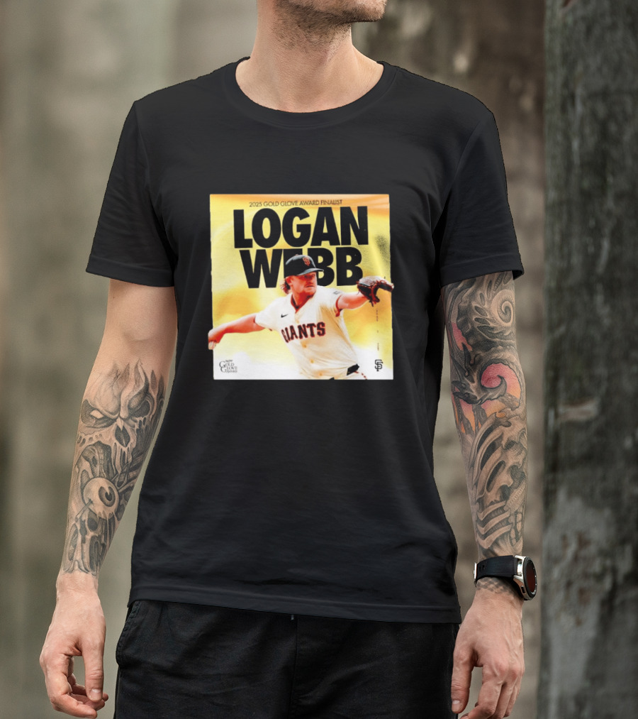 2025 Gold Glove Award Finalist Logan Webb Giants T-Shirt