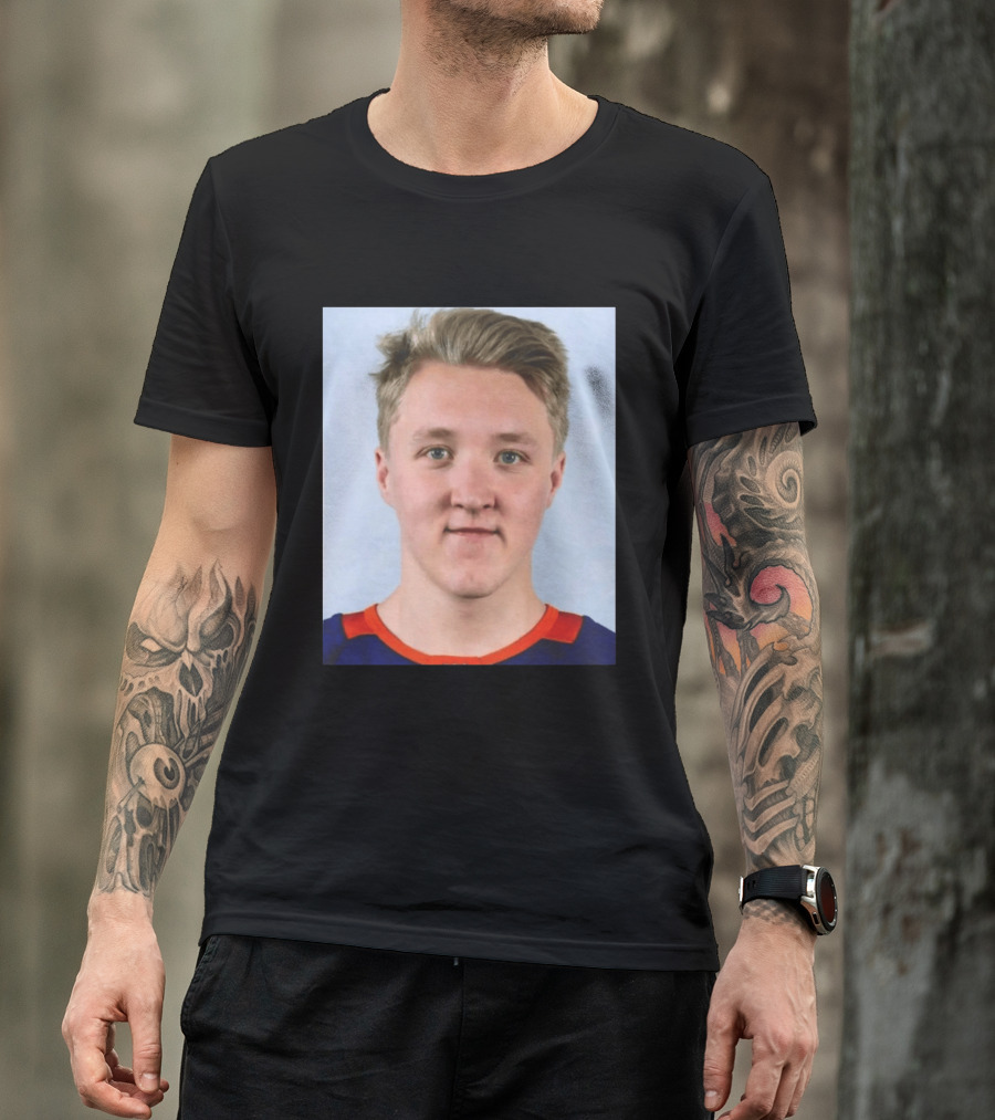 Simon Holmstrom New York Islanders Profile Player T-Shirt