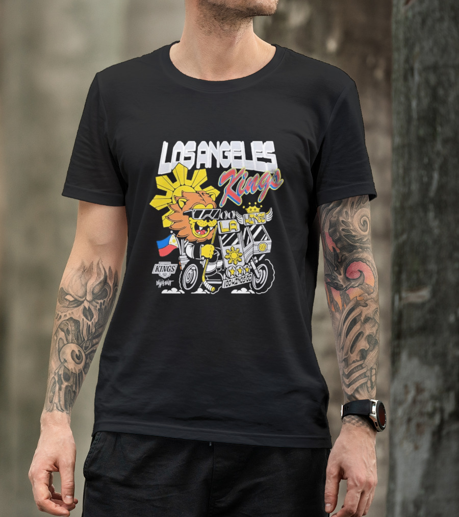 Los Angeles Kings Filipino Heritage Night Sun Lion T-Shirt