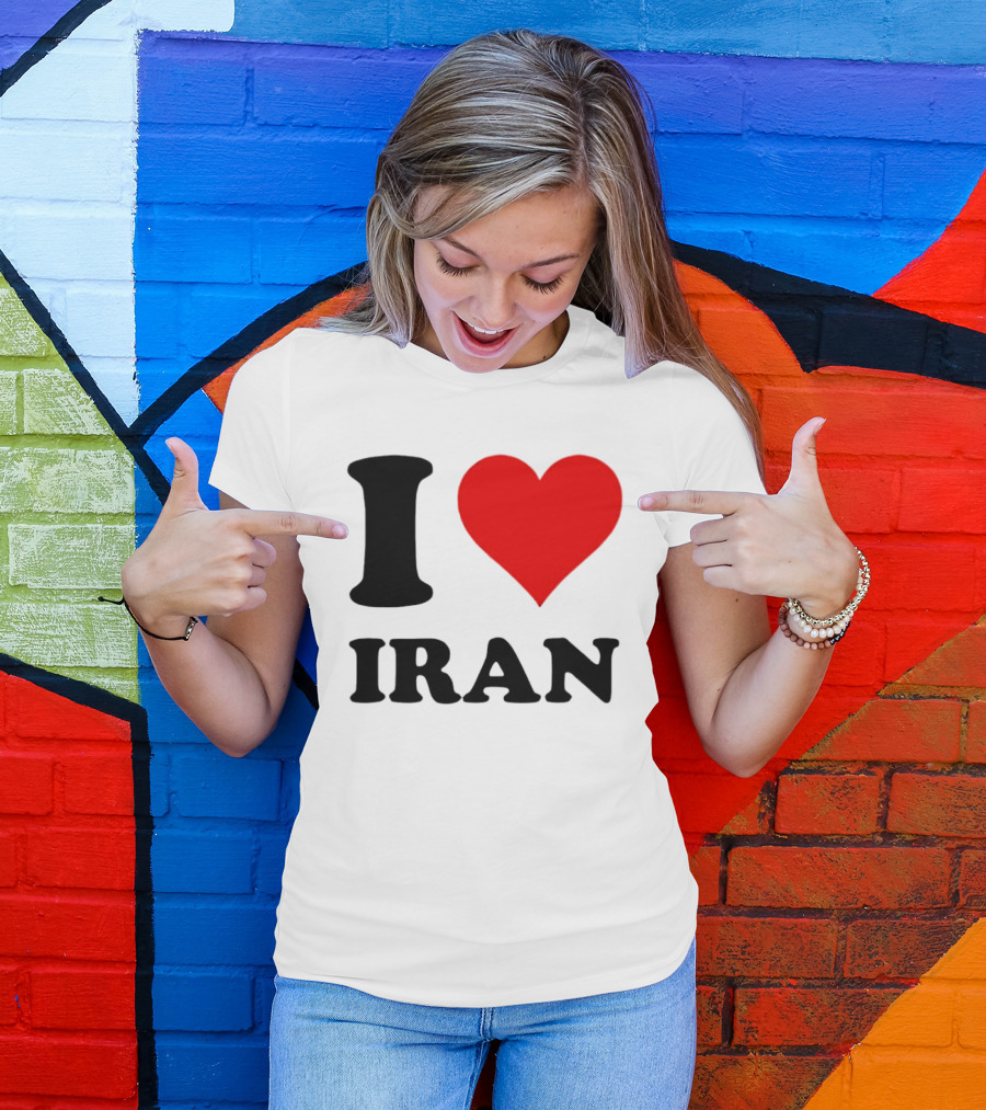 I Love Iran Heart Symbol Patriotic Expression T-Shirt