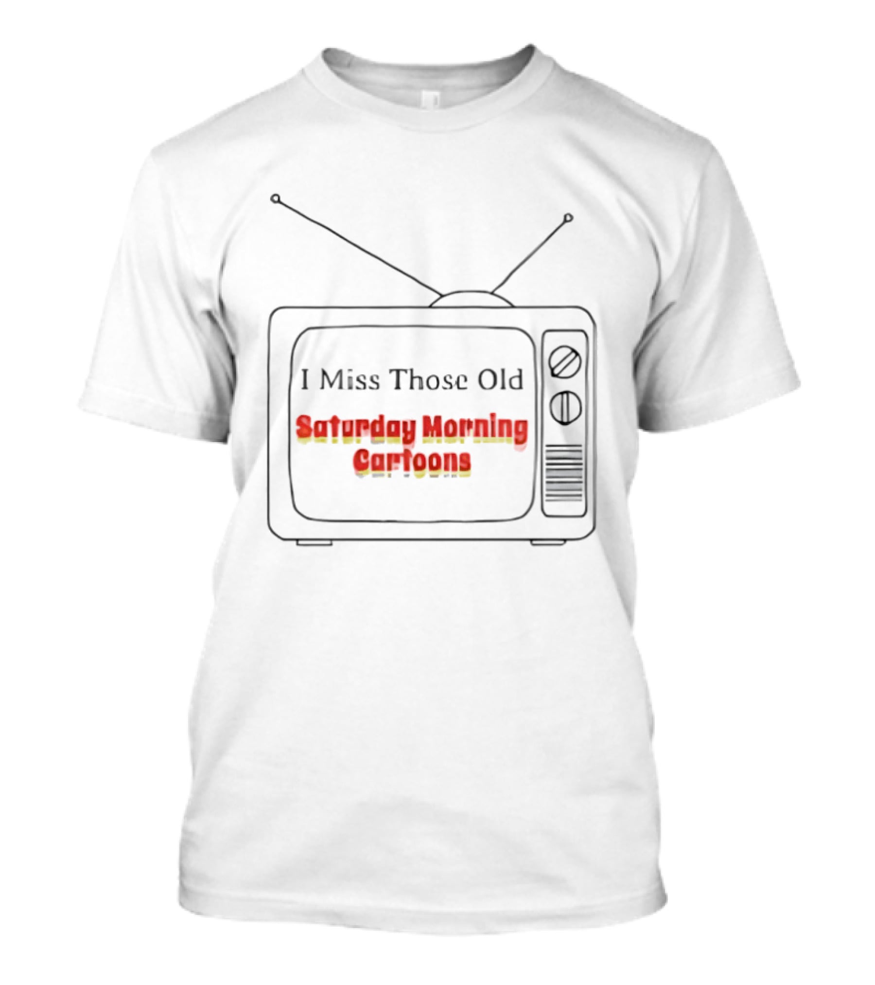 Nostalgic Vintage TV I Miss Those Old Saturday Morning Cartoons T-Shirt