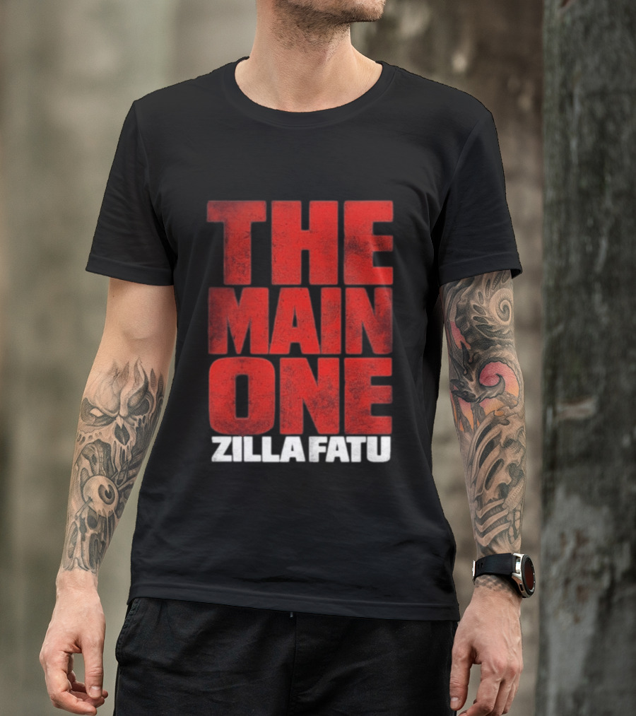 Zilla Fatu The Main One Bold Red T-Shirt