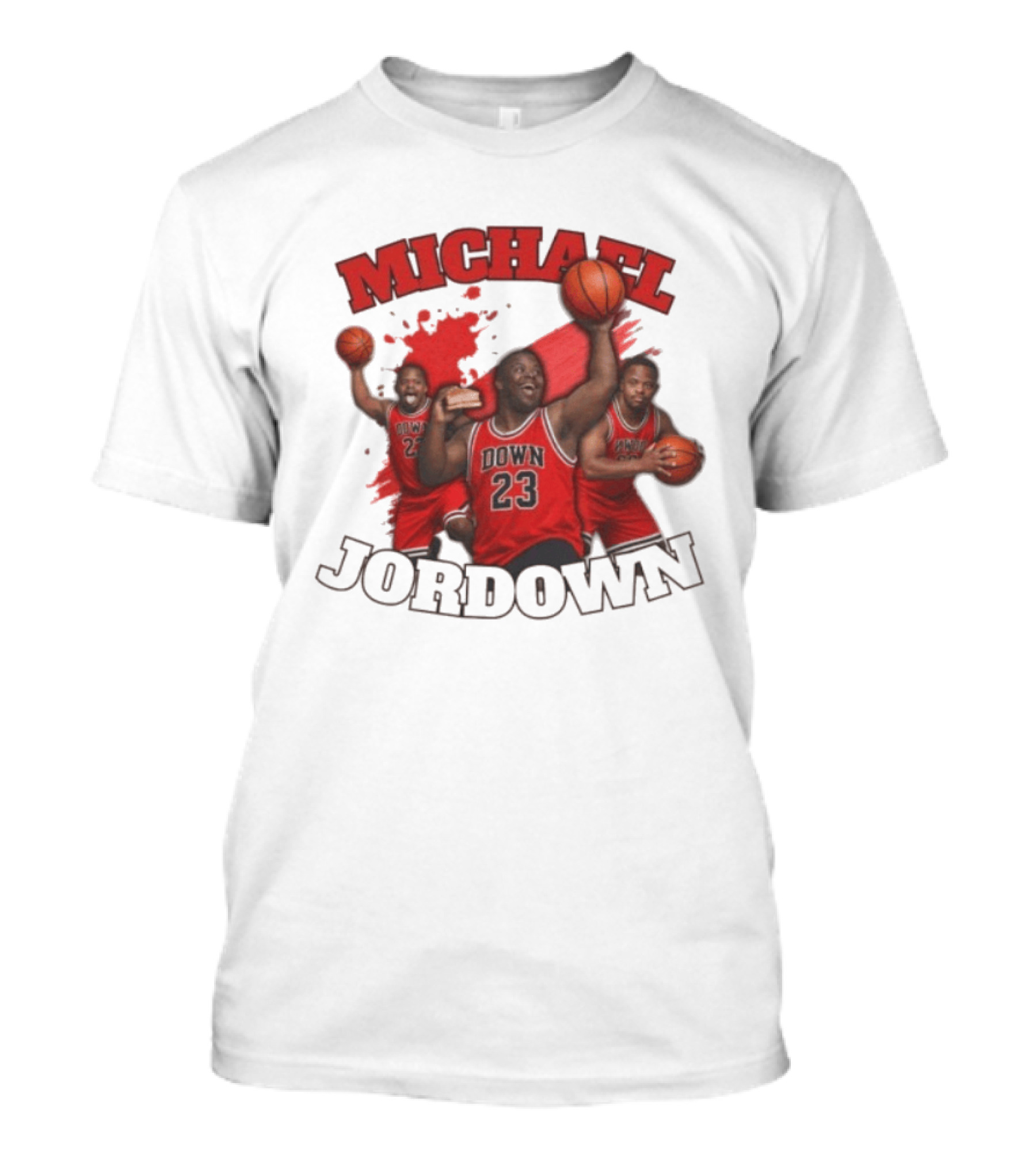 Michael Jordown Basketball Player 23 Red Jersey T-Shirt