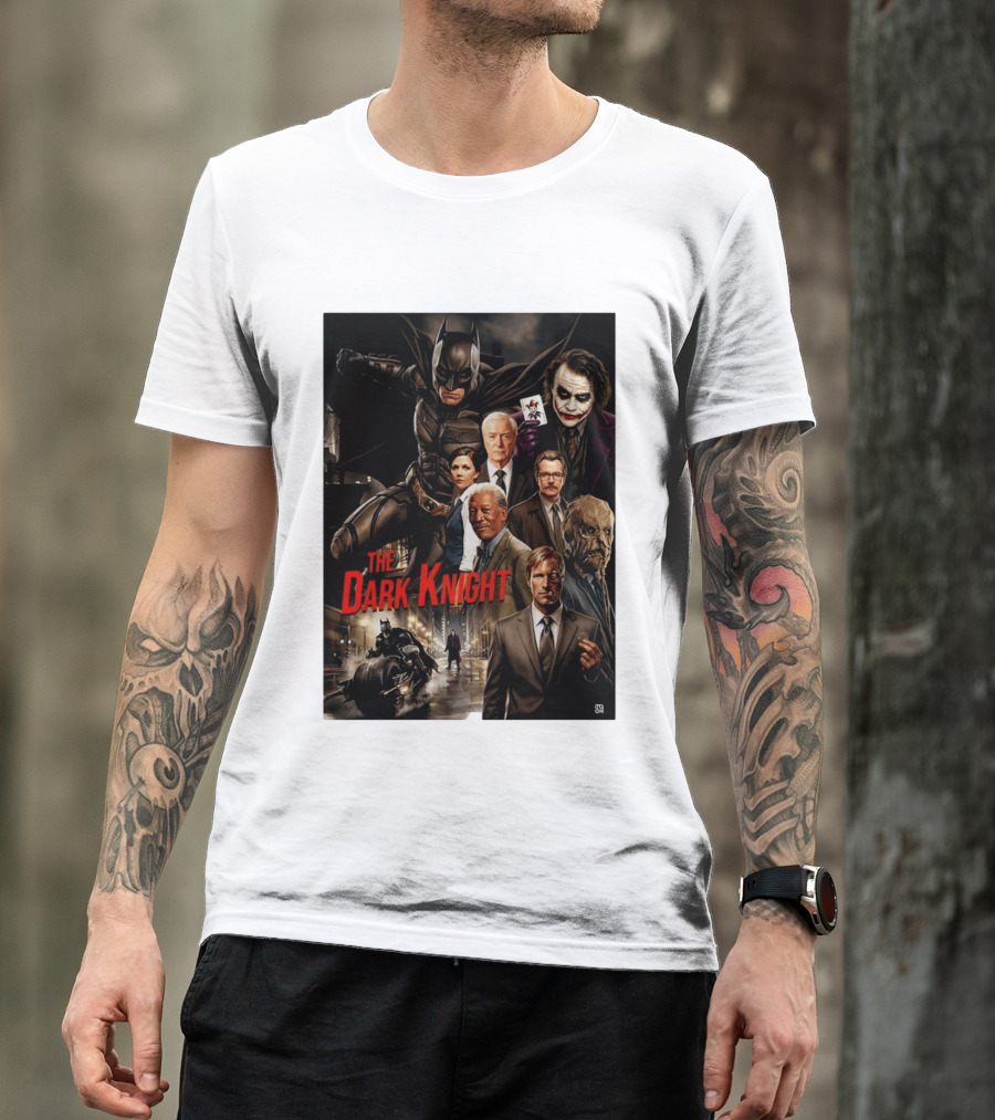 The Dark Knight Movie Characters Batman Joker Villains T-Shirt