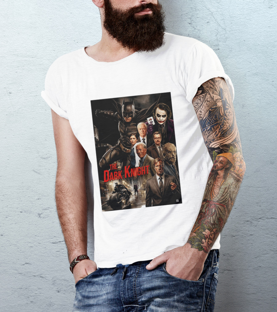 The Dark Knight Movie Characters Batman Joker Villains T-Shirt