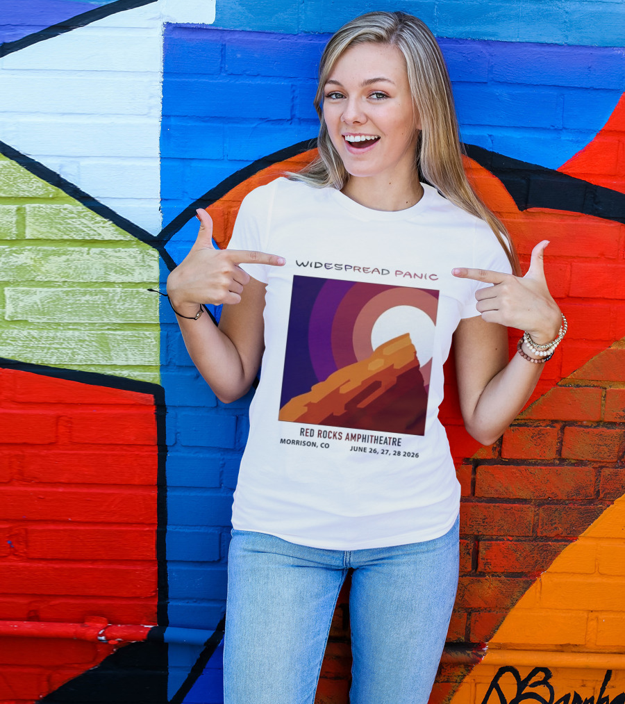 Widespread Panic Red Rocks Amphitheatre Morrison CO June 26 27 28 2026 T-Shirt