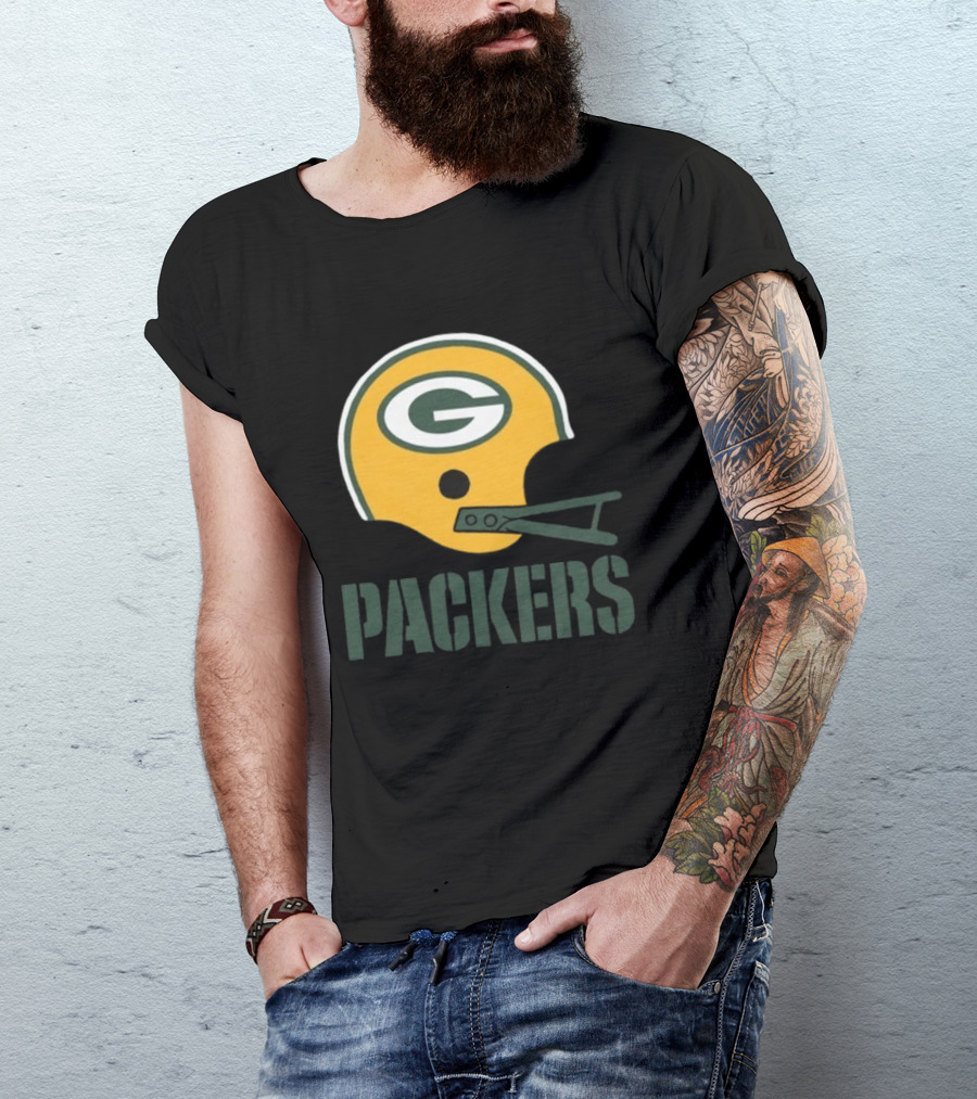 Green Bay Packers Helmet G Icon Packers T-Shirt