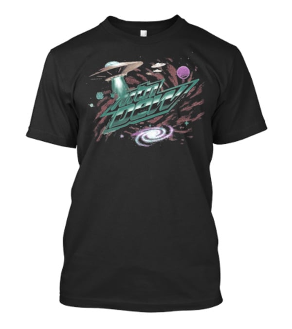 Mtn Dew Space Themed UFO Alien Galaxy Cosmic Adventure T-Shirt