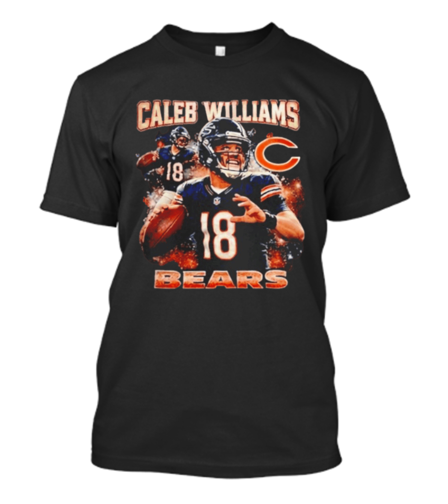 Caleb Williams #18 Chicago Bears Quarterback Football Fan Gear T-Shirt