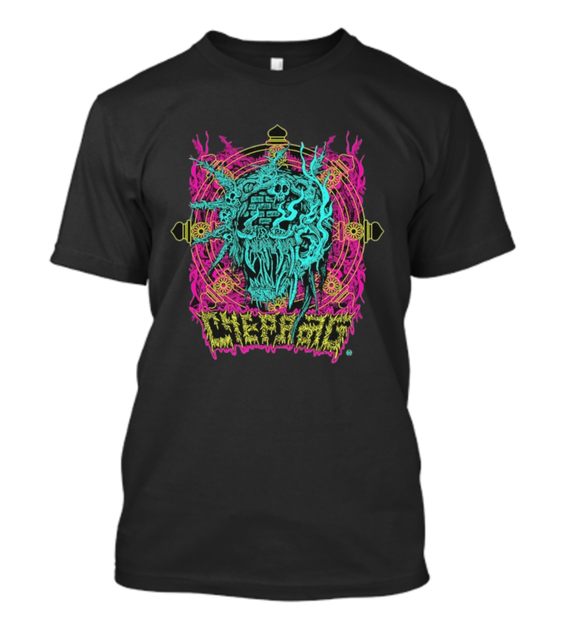 Chepang Swatta Psychedelic Skull T-Shirt
