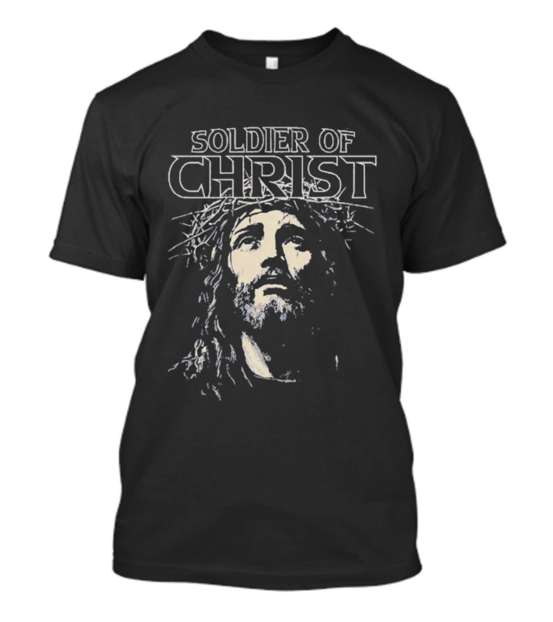 Soldier Of Christ Jesus Savior Crown Of Thorns T-Shirt
