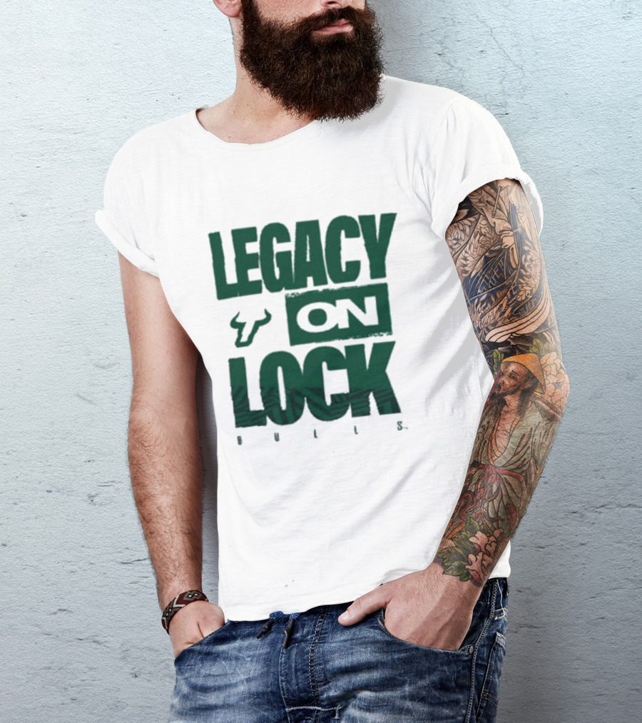 South Florida Bulls Legacy On Lock Bench Basketball T-Shirt