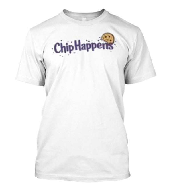 Chip Happens Cookie Bite Humor T-Shirt