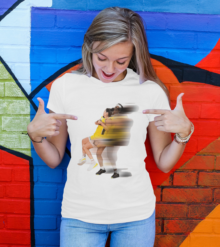 Rickea Jackson Lifts Kelsey Plum Dynamic Basketball Moment T-Shirt