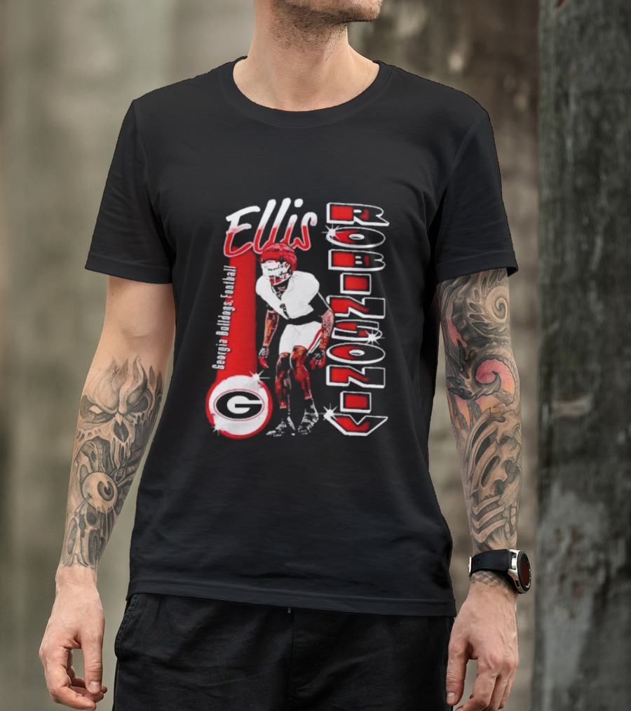 Ellis Robinson IV Georgia Bulldogs Football Illustrated T-Shirt