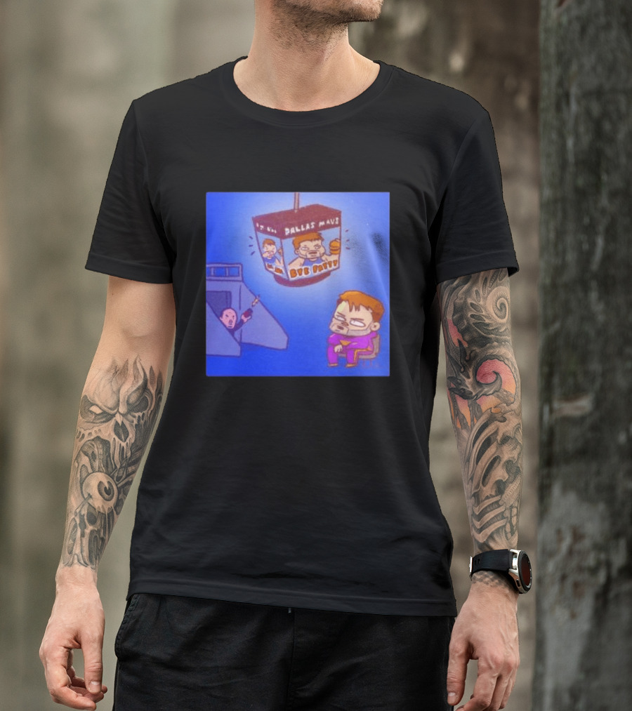 Dallas Mavs Bye Fatty Luka Doncic Emotional Cartoon Decor T-Shirt