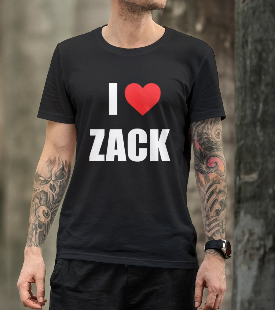 I Heart Zack Red Love T-Shirt