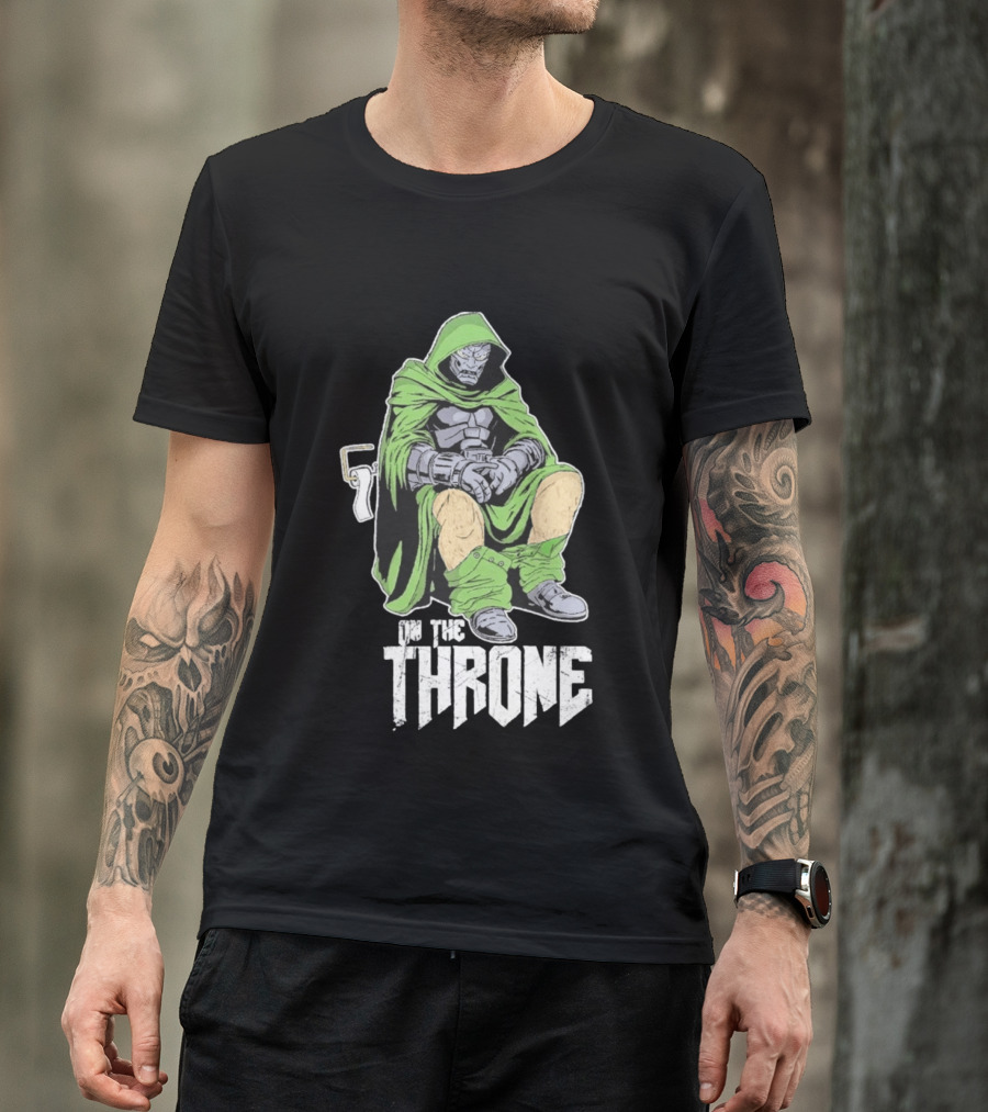 Doctor Doom On The Throne Toilet T-Shirt