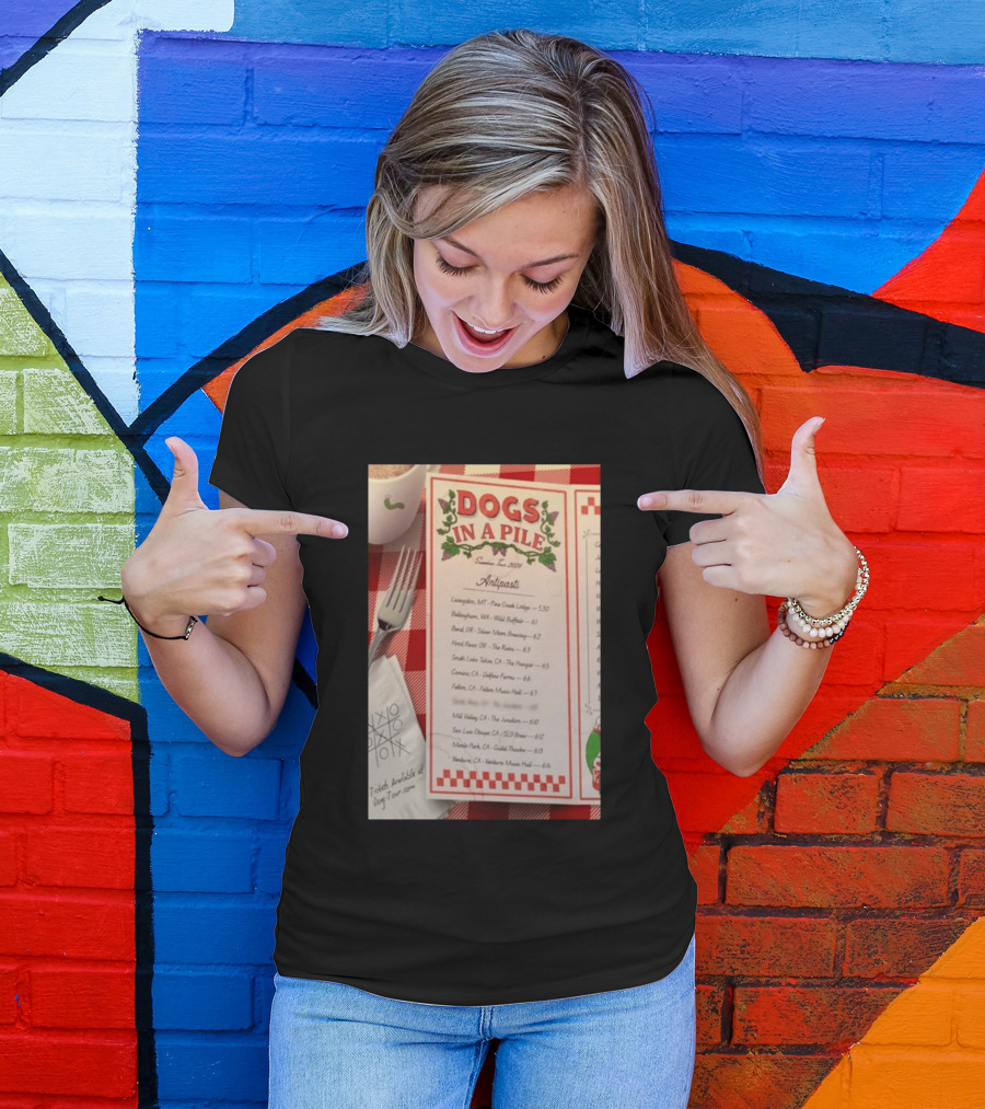 Dogs In A Pile Summer Tour 2026 T-Shirt