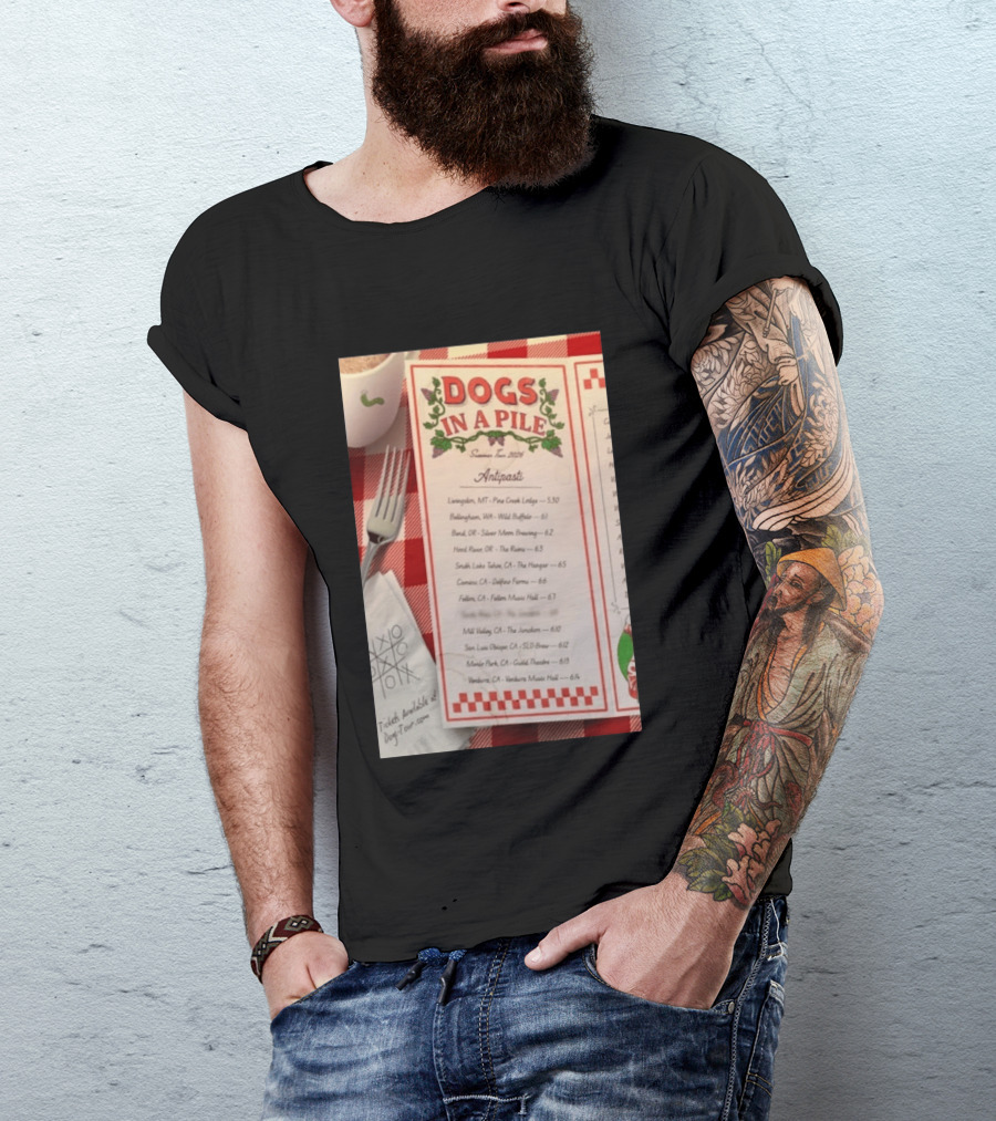 Dogs In A Pile Summer Tour 2026 T-Shirt