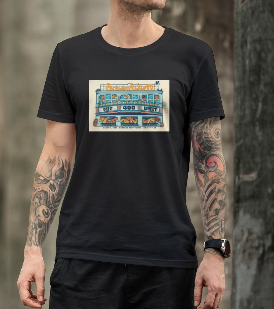 Jason Isbell And The 400 Unit Hancher Auditorium Iowa City March 4 2026 Horse Carousel T-Shirt