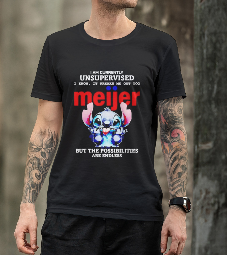 I'm Currently Unsupervised Meiej Stitch Possibilities Are Endless T-Shirt