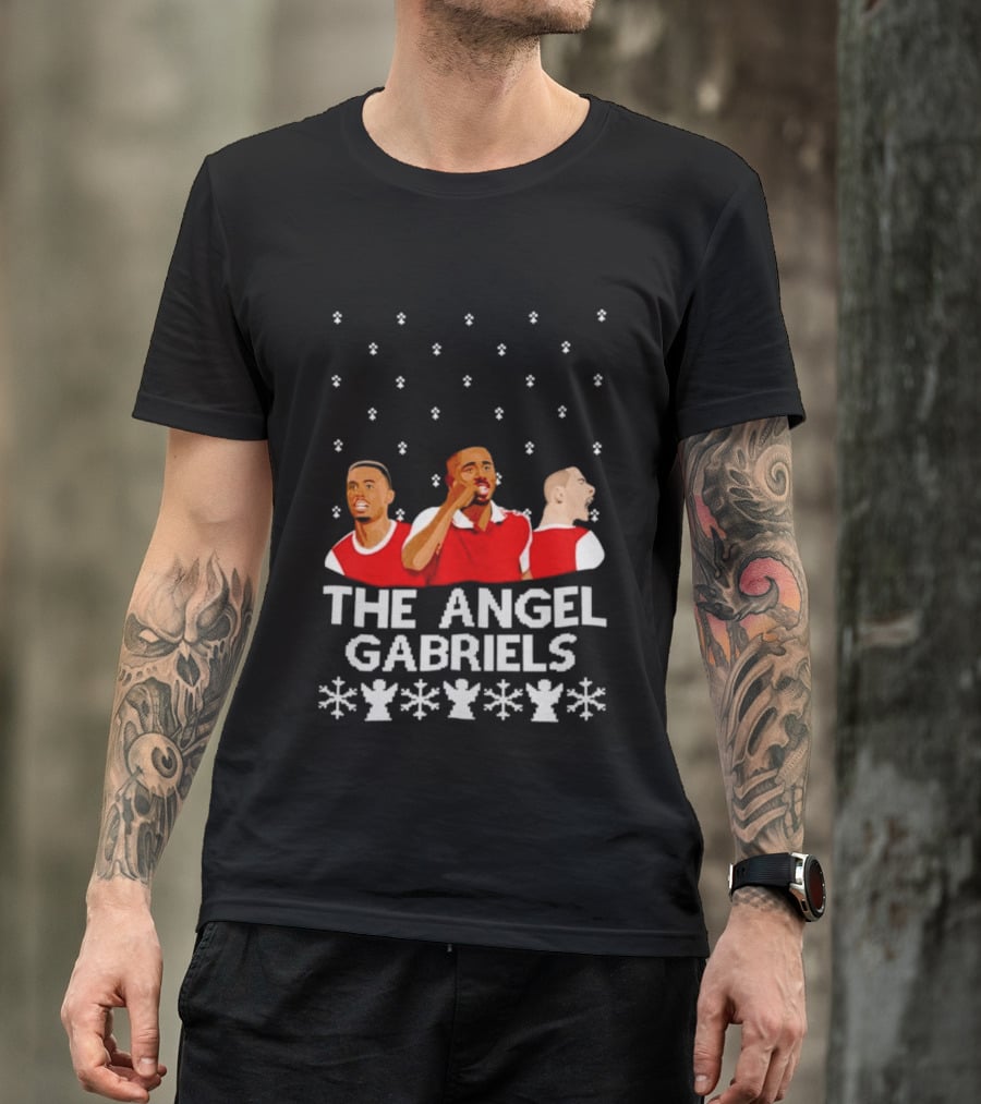 The Angel Gabriels Christmas Soccer Players Snowflakes T-Shirt