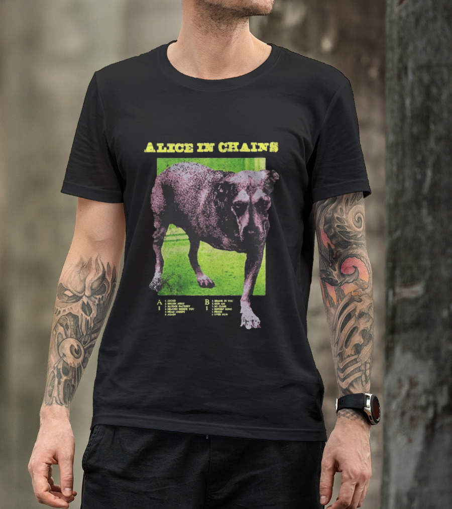 Alice In Chains Tripod Album Cover Art Dog Image T-Shirt