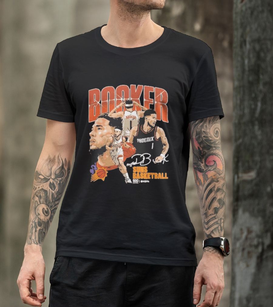 Booker Suns Basketball Phoenix 500 Career Games T-Shirt