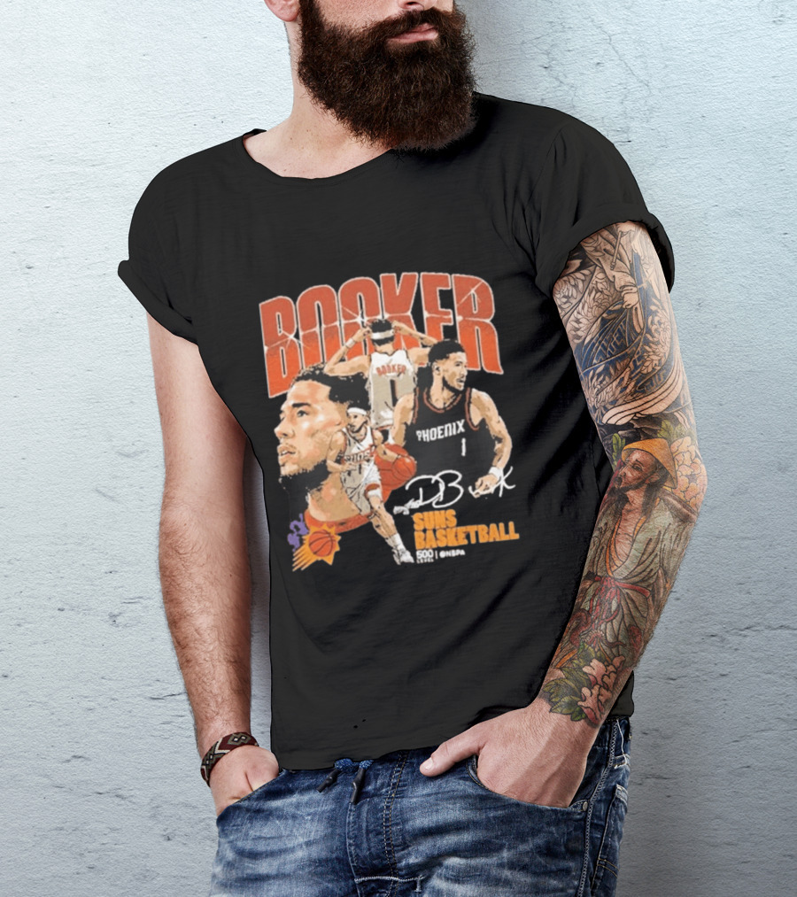 Booker Suns Basketball Phoenix 500 Career Games T-Shirt