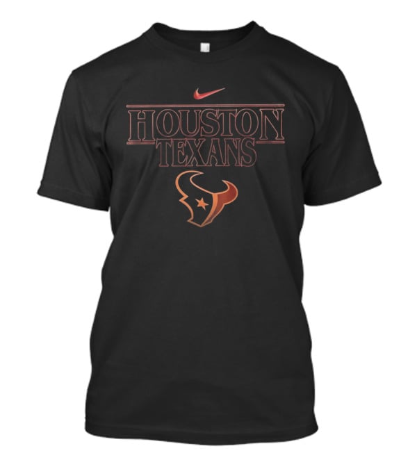 Houston Texans Stranger Things Crossover 2025 Adventure Nike T-Shirt